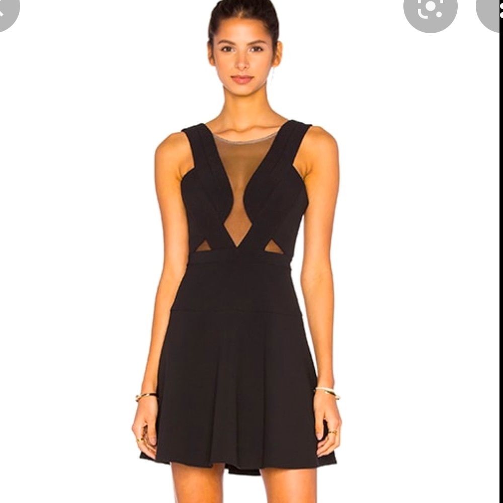 Bcbgmax Azria Britney Cocktail Dress With Mesh